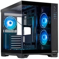 Chieftec Visio GM-30B-TG-OP schwarz Tempered Glass x 2 Cubo Nero, Chassis Tower Nero, Cubo, PC, Nero, ATX, micro ATX, Gaming, Multi