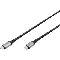 Digitus Cavo USB4 Gen 3x2, connettore USB-C > connettore USB-C, 40 Gbit/s Nero/grigio