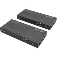 Digitus Set extender KVM HDMI 4K HDBaseT 2.0, Estensione HDMI Nero