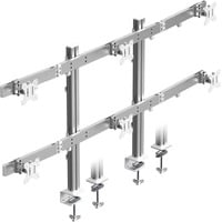 ICY BOX Damond Stand 666, Base per monitor argento