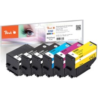 Peach PI200-675 cartuccia d'inchiostro 6 pz Compatibile Resa standard Nero, Ciano, Magenta, Giallo Resa standard, Nero, Ciano, Magenta, Giallo, 6 pz, Confezione multipla