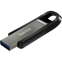 SanDisk Extreme Go unità flash USB 128 GB USB tipo A 3.2 Gen 1 (3.1 Gen 1) Acciaio inossidabile, Chiavetta USB argento/Nero, 128 GB, USB tipo A, 3.2 Gen 1 (3.1 Gen 1), 400 MB/s, Lamina di scorrimento, Acciaio inossidabile