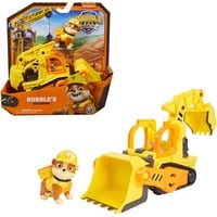 Spin Master Rubble & Crew, Veicolo da lavoro di Rubble, Bulldozer giocattolo con parti mobili e personaggio da collezione, giocattoli per bambini dai 3 anni in su,  veicolo da gioco Rubble & Crew , Veicolo da lavoro di Rubble, Bulldozer giocattolo con parti mobili e personaggio da collezione, giocattoli per bambini dai 3 anni in su, Scavatrice, 3 anno/i, Plastica, Nero, Arancione, Giallo