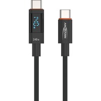 Ansmann Cavo USB 2.0, connettore USB-C > connettore USB-C antracite