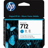 HP Cartuccia di inchiostro ciano originale DesignJet 712 da 29 ml Stampante HP DesignJet serie T210, T230, T250, T630, T650, Getto termico d'inchiostro, Ciano, Singapore, Malesia, 114 mm, 25 mm
