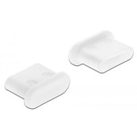 DeLOCK 64095 copertura antipolvere per porta 10 pz USB tipo-C, Cappuccio di protezione bianco, USB tipo-C, Polietilene (PE), Bianco, 6,5 mm, 9,8 mm, 4 mm