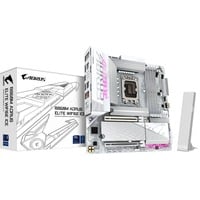GIGABYTE B860M AORUS ELITE WF6E ICE Scheda madre - CPU Intel Core Ultra, VRM a 12+1+2+1 fasi, fino a 9200MHz DDR5, 1xPCIe 5.0 + 2xPCIe 4.0 M.2, LAN 2,5 GbE, WIFI 6E, USB 4 argento/Bianco, VRM a 12+1+2+1 fasi, fino a 9200MHz DDR5, 1xPCIe 5.0 + 2xPCIe 4.0 M.2, LAN 2,5 GbE, WIFI 6E, USB 4, Intel, LGA 1851 (Socket V1), Intel Core Ultra (Serie 1), Intel Core Ultra (Series 2), LGA 1851, DDR5-SDRAM, 256 GB