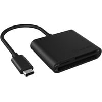 ICY BOX IB-CR301-C3 lettore di schede USB 3.2 Gen 1 (3.1 Gen 1) Type-C Nero Nero, CF, MicroSD (TransFlash), MicroSDHC, MicroSDXC, SD, SDHC, SDXC, Nero, 5000 Mbit/s, Alluminio, 2 GB, USB 3.2 Gen 1 (3.1 Gen 1) Type-C