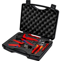 KNIPEX Valigetta per utensili fotovoltaici, per connettori solari MC4, Set di strumenti Nero
