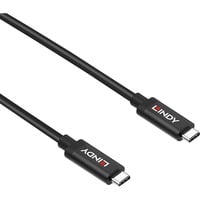 Lindy 43308 cavo USB USB 3.2 Gen 2 (3.1 Gen 2) 5 m USB C 10 Gbit/s 60 W Nero Nero, 5 m, USB C, USB C, USB 3.2 Gen 2 (3.1 Gen 2), 10 Gbit/s, Nero