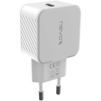Nevox HC-2008 Bianco Interno, Caricabatterie bianco, Interno, AC, Bianco