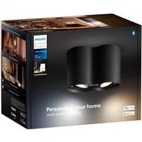 Philips Hue White Ambiance Pillar doppio spot, Luce LED Nero