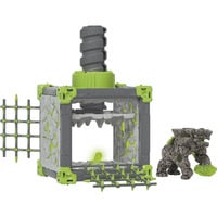 Schleich ELDRADOR CREATURES 42734 set da gioco, Gioco figura Azione/Avventura, Monsters and dragons, Stone World, BattleCave, 7 anno/i, Verde, Grigio