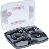 Bosch 2 608 664 131 Kit di taglio, Impostare la lama per sega Nero, Kit di taglio, Metallo, Legno, Starlock, Starlock Plus, Starlock Max, OIS, 5 pz, Scatola di plastica
