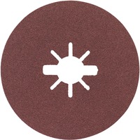 Bosch Disco abrasivo in fibra X-LOCK R444 Expert per metallo, Ø 125mm, K100, Mola abrasiva 