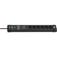 Brennenstuhl Multipresa Premium-Line 6 vie, Ciabatta Nero
