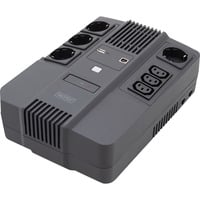 Digitus Gruppo di continuità All-in-One, 600VA/360Watt, UPS Nero