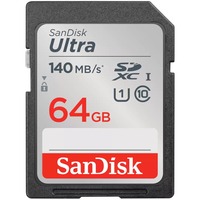 SanDisk Ultra 64 GB SDXC, Scheda di memoria Nero