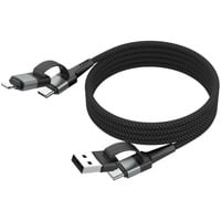 Ansmann Cavo di ricarica magnetico 4 in 1 Nero