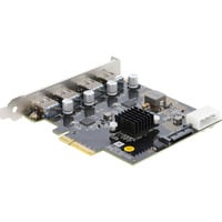DeLOCK Scheda PCI-E x4 a 4 x USB-A 10 Gbps Doppio Canale, Scheda di interfaccia 