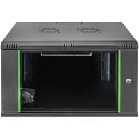 Digitus Alloggiamento a parete Serie Dynamic Basic - 600 x 450 mm (L x P), IT armadio Nero, Da parete, 7U, 60 kg, Lucchetti, 24 kg, Nero