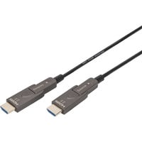 Digitus Cavo ibrido in fibra ottica HDMI / Micro HDMI AOC, UHD 4K Nero