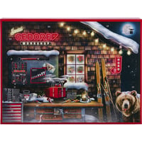 GEDORE calendario dell'avvento rosso 2025, Set di strumenti Nero/Rosso