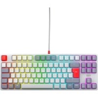 CHERRY K4V2 TKL tastiera Gaming USB QWERTZ Tedesco Grigio, Grigio chiaro, Rosso, Tastiera da gioco grigio, Cablato, USB, Interruttore a chiave meccanica, QWERTZ, LED RGB, Grigio, Grigio chiaro, Rosso