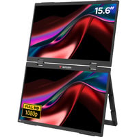 Verbatim Monitor portatile duale 15,6″, Monitor LED Nero
