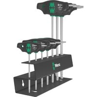 Wera Set 467/7 esagonale HF 2 cacciaviti a manico trasversale + supporto, 7 pezzi, Cacciavite Nero/Verde