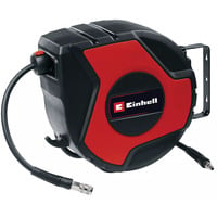 EINHELL Avvolgitubo pneumatico automatico TC-PH 150 Nero/Rosso