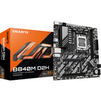 GIGABYTE B840M D2H Scheda madre - CPU AMD Ryzen 9000, VRM a 5+2+2 fasi, fino a 7600 MHz DDR5, 1xPCIe 4.0 + 1xPCIe 3.0 M.2, LAN 2.5GbE, USB 3.2 Gen 1 VRM a 5+2+2 fasi, fino a 7600 MHz DDR5, 1xPCIe 4.0 + 1xPCIe 3.0 M.2, LAN 2.5GbE, USB 3.2 Gen 1, AMD, Socket AM5, AMD Ryzen 7000 Series, AMD Ryzen 8000 Series, AMD Ryzen 9000 Series, Socket AM5, DDR5-SDRAM, 128 GB