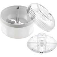 Unold 5080 affetta / sbuccia alimenti Trasparente, Bianco, Scritto bianco/trasparente, Trasparente, Bianco, Plastica, Acciaio inox, 0,2 L, Svizzera, 91 mm