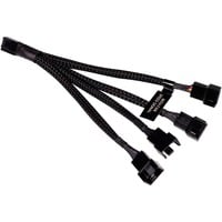 Alphacool Splitter cavo a Y 4 pin a 4x 4 pin PWM, 15 cm Nero