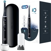 Braun iO Series 6 Adulto Spazzolino rotante Nero, Spazzolino da denti elettrico Nero, Adulto, Spazzolino rotante, Cura quotidiana, Cura gum, Intenso, Sensibile, Nero, 2 min, Nero