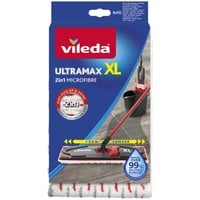 Vileda UltraMax XL Panno mop Rosso, Bianco, Copertina di tergicristallo Panno mop, Rosso, Bianco, Microfibra, 1 pz, 420 mm, 140 mm