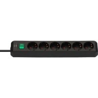 Brennenstuhl Multipresa Eco-Line 6 vie, Ciabatta Nero