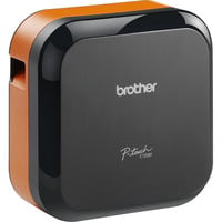 Brother P-touch E720BT CUBE Pro, Stampante per etichette Nero/Orange