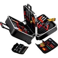 KNIPEX Valigetta per attrezzi "BIG Twin Move" Elektro, 63 pezzi, Set di strumenti Nero