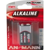 Ansmann Batterie alcaline 1X, Batteria Alcalino, 9 V, 1 pz, 17,5 mm, 26,5 mm, 48,5 mm