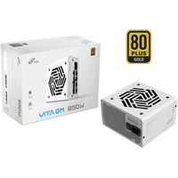 FSP VITA GM 850W alimentatore per computer 20+4 pin ATX ATX Bianco, Alimentatore PC bianco, 850 W, 100 - 240 V, 50/60 Hz, 11-5.5 A, Attivo, 100 W