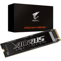 GIGABYTE AORUS Gen5 14000 4 TB M.2 PCI Express 5.0 NVMe 3D TLC NAND, Disco a stato solido Nero, 4 TB, M.2, 14100 MB/s