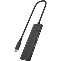 ICY BOX IB-HUB1437-CPD Cablato USB 3.2 Gen 2 (3.1 Gen 2) Type-C Nero, Hub USB Nero, Cablato, USB 3.2 Gen 2 (3.1 Gen 2) Type-C, 100 W, Nero, 10 Gbit/s, Alluminio, Plastica