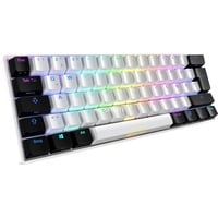 Sharkoon SGK50 S4 tastiera Wireless a RF + USB QWERTY Portoghese Bianco, Tastiera da gioco bianco/Nero, 60%, Wireless a RF + USB, QWERTY, LED RGB, Bianco