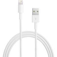 Apple Cavo da Lightning a USB (2 m) bianco, 2 m, Lightning, USB A, Bianco, USB 2.0, iPhone 5/5c/5s, iPad 4 gen, iPad mini, iPod nan 7 gen, iPod touch 5 gen
