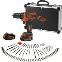 BLACK+DECKER BDCDD12BAFC trapano Nero, Arancione, Trapano avvitatore Nero/Orange, Trapano con impugnatura a pistola, 1 cm, 2,5 cm, 1 cm, 550 Giri/min, 22500 bpm