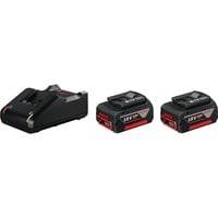 Bosch 1 600 A01 9S0 batteria e caricabatteria per utensili elettrici Set batteria e caricabatterie Nero, Set batteria e caricabatterie, Ioni di Litio, 4 Ah, 18 V, Bosch, Nero