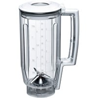 Bosch MUZ5MX1 accessorio per miscelare e lavorare prodotti alimentari, Accessorio frullatore bianco/trasparente, Trasparente, Plastica, 1 kg