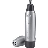 Braun EN10 Rifinitore Naso e Orecchie, Tagliapeli Naso ed Orecchie argento/Nero, Orecchio, Naso, Nero, Grigio, Acciaio inox, Batteria, Stilo AA, Alcalino
