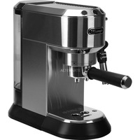 DeLonghi Dedica Style Dedica - Macchina da Caffè Manuale Espresso e Cappuccino, Polvere e Cialde ESE,1.1L, Argento (EC685.M), Macchina per espresso argento, Polvere e Cialde ESE,1.1L, Argento (EC685.M), Macchina per espresso, 1,1 L, Cialde caffè, Caffè macinato, 1300 W, Nero, Metallico, Argento